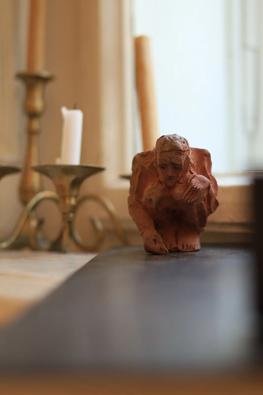 Image of Chalk by Denys Shimanskyi, size: 56х12х10, made of ceramics, chamotte, metal, Sculpture medium, part of the сухоцвіти series, priced at $300 Photo 8 of 10.