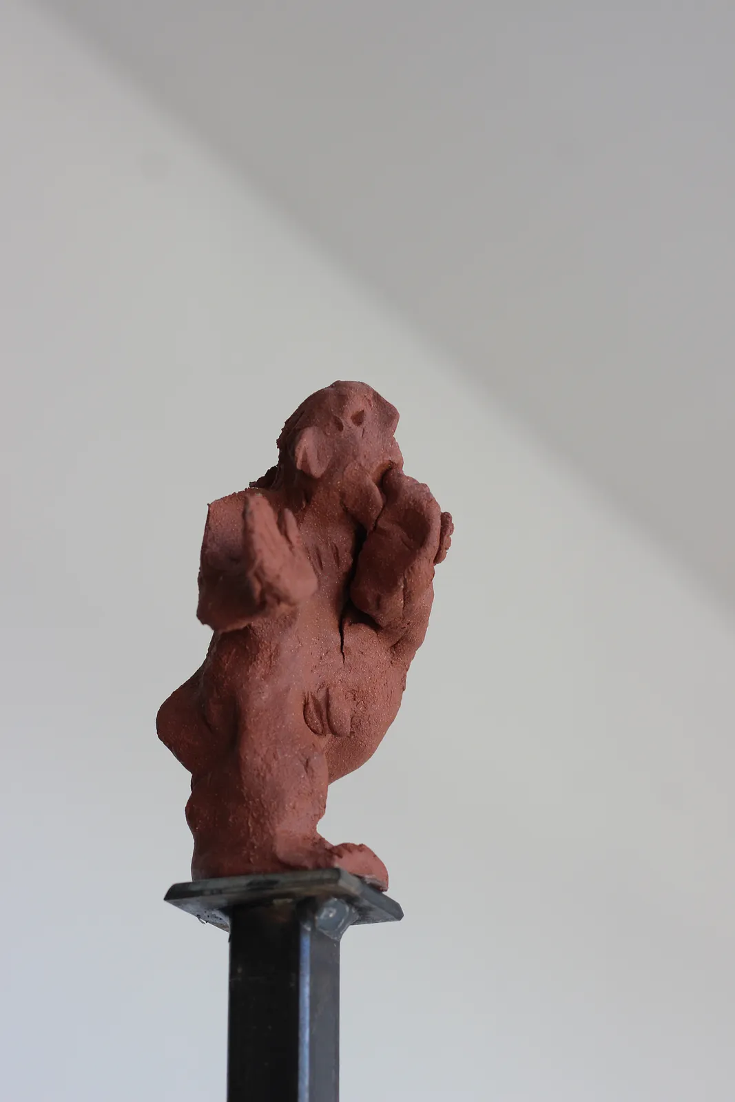 Image of at the summit by Denys Shimanskyi, size: 209х30х30, made of ceramics, metal, chamotte, Sculpture medium, part of the сухоцвіти series, priced at $250 Photo 3 of 8.