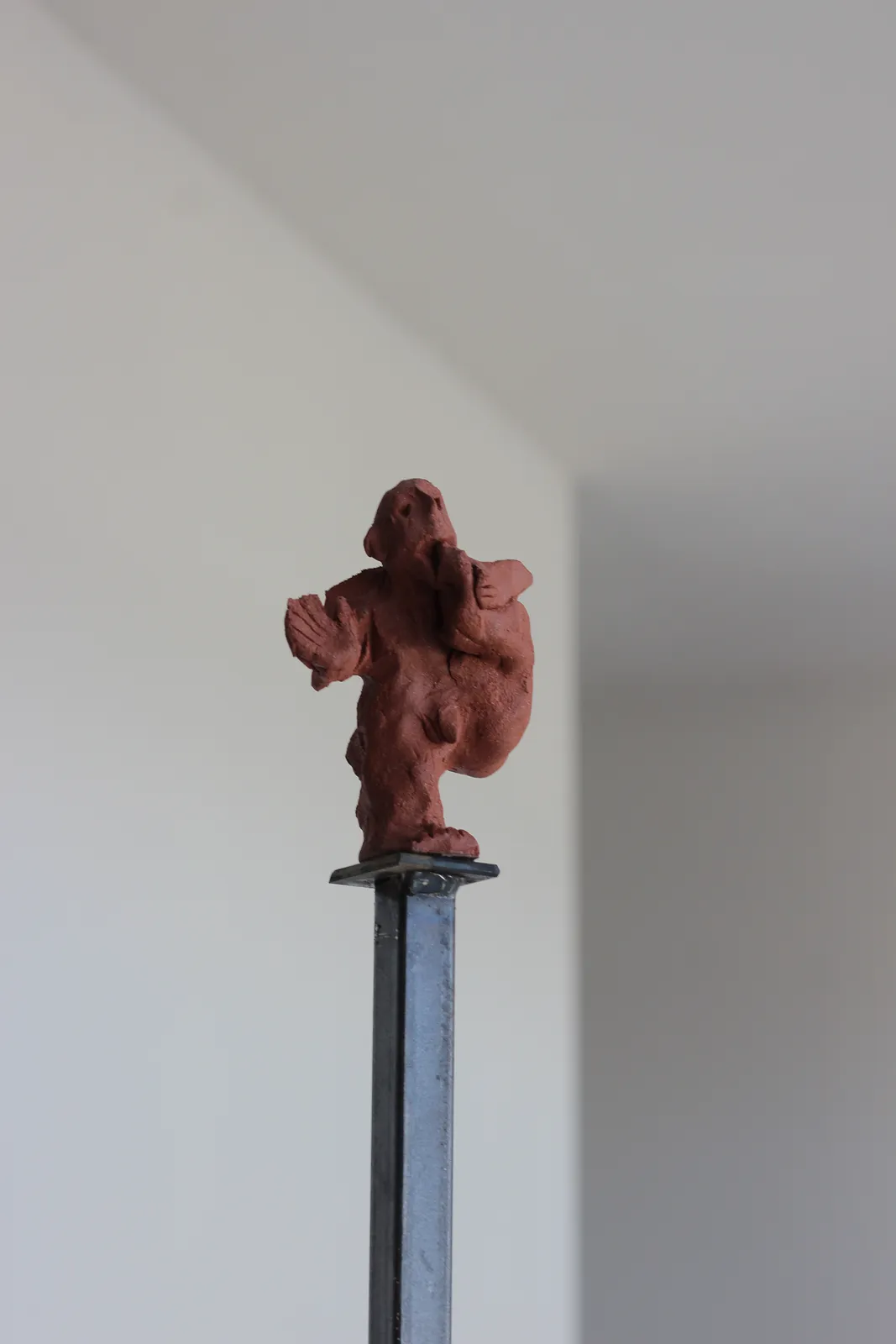 Image of at the summit by Denys Shimanskyi, size: 209х30х30, made of ceramics, metal, chamotte, Sculpture medium, part of the сухоцвіти series, priced at $250 Photo 5 of 8.