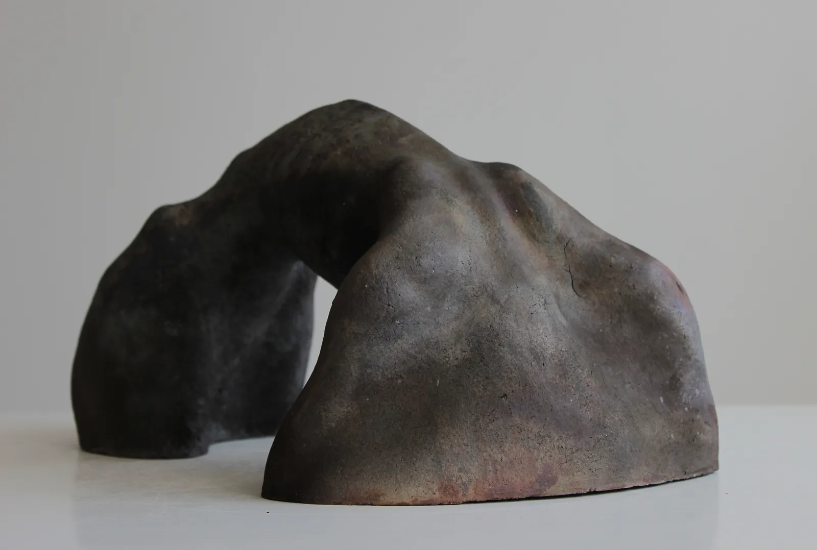 Image of  гора by Denys Shimanskyi, size: 28.5х18х15.5, made of кераміка, раку, Sculpture medium, from львів, part of the Bare mountains series, priced at $250 Photo 7 of 11.